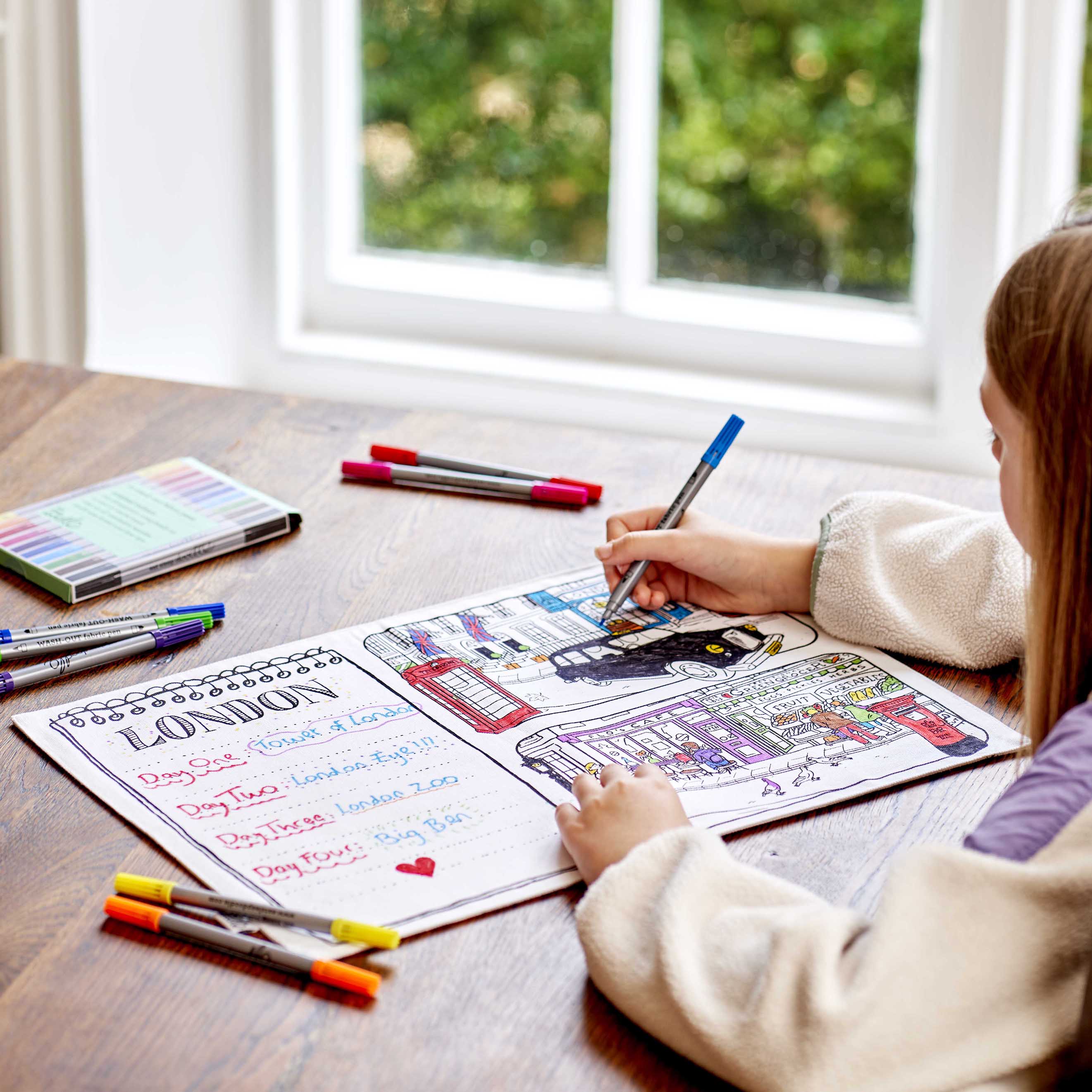 london map colouring craft kits for children
