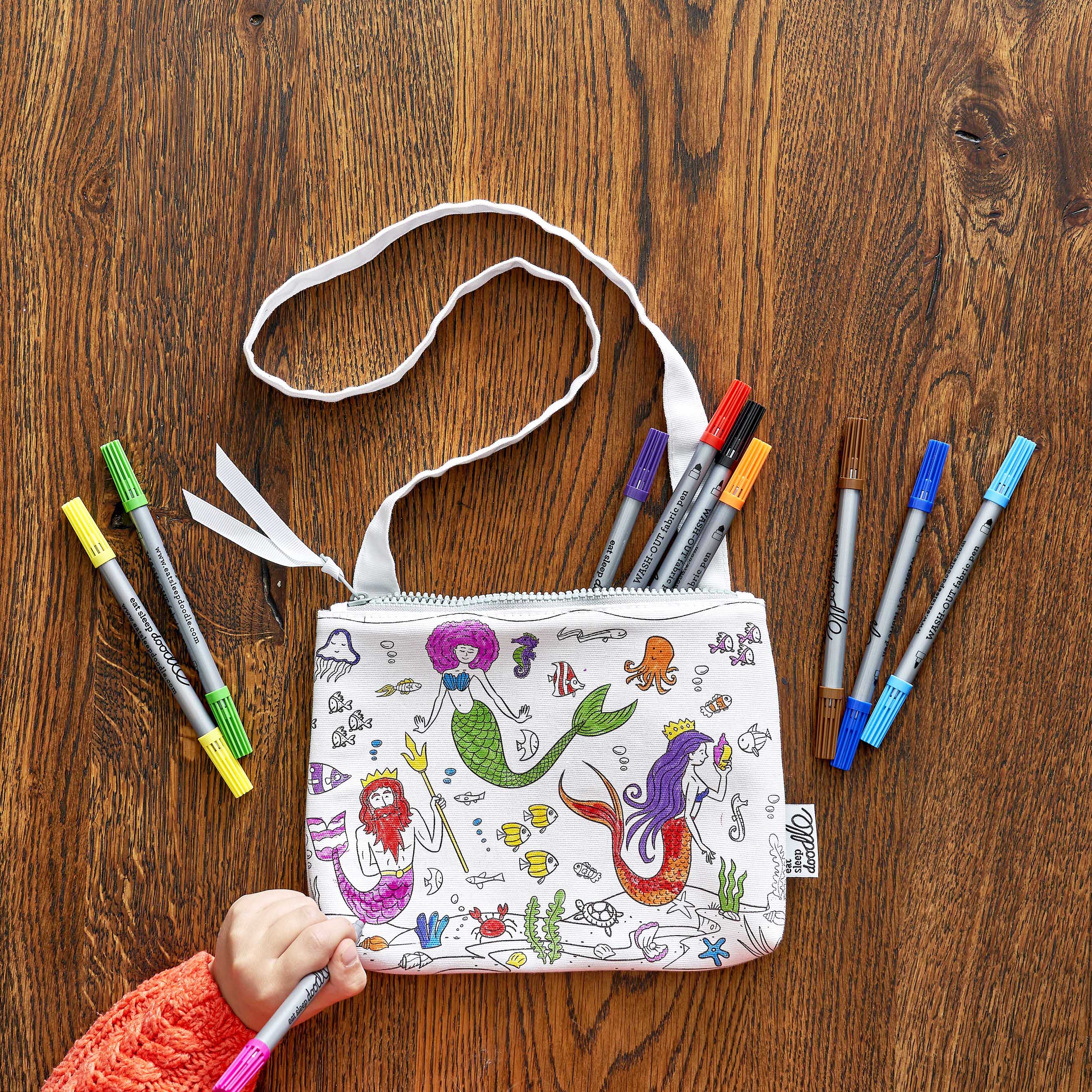how to color a mermaid art gift for sister