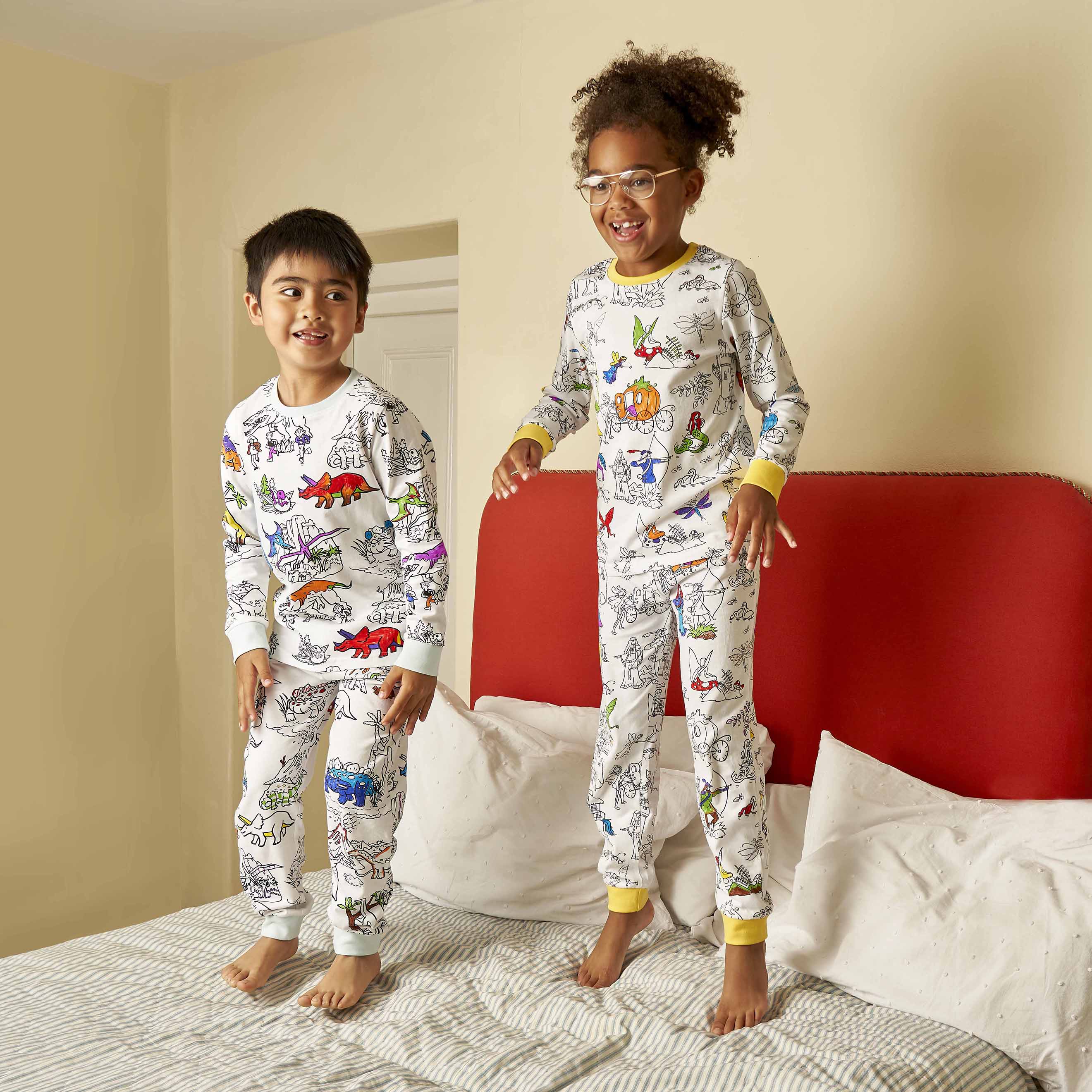 pyjama top and bottoms