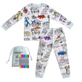 colourable pyjamas for kids