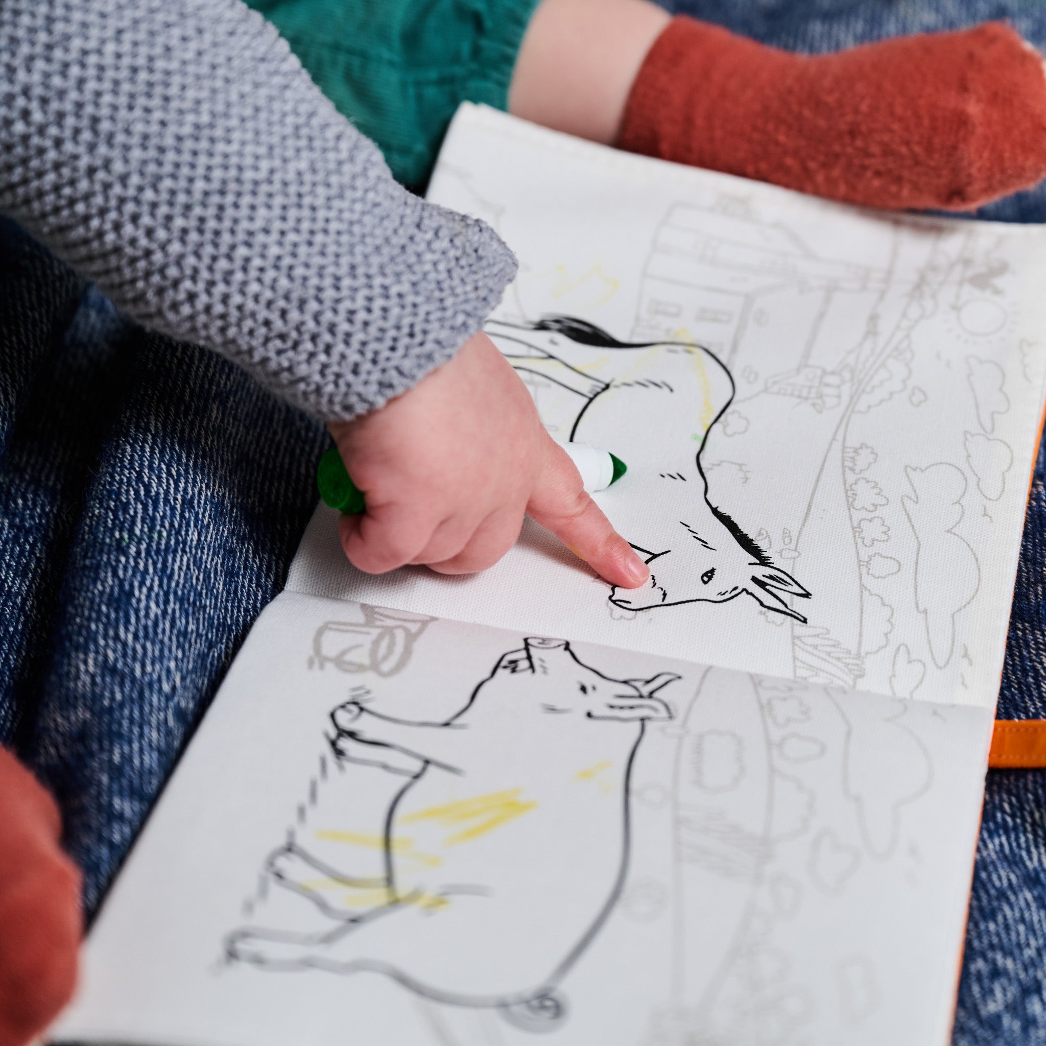 farmyard colour in book
