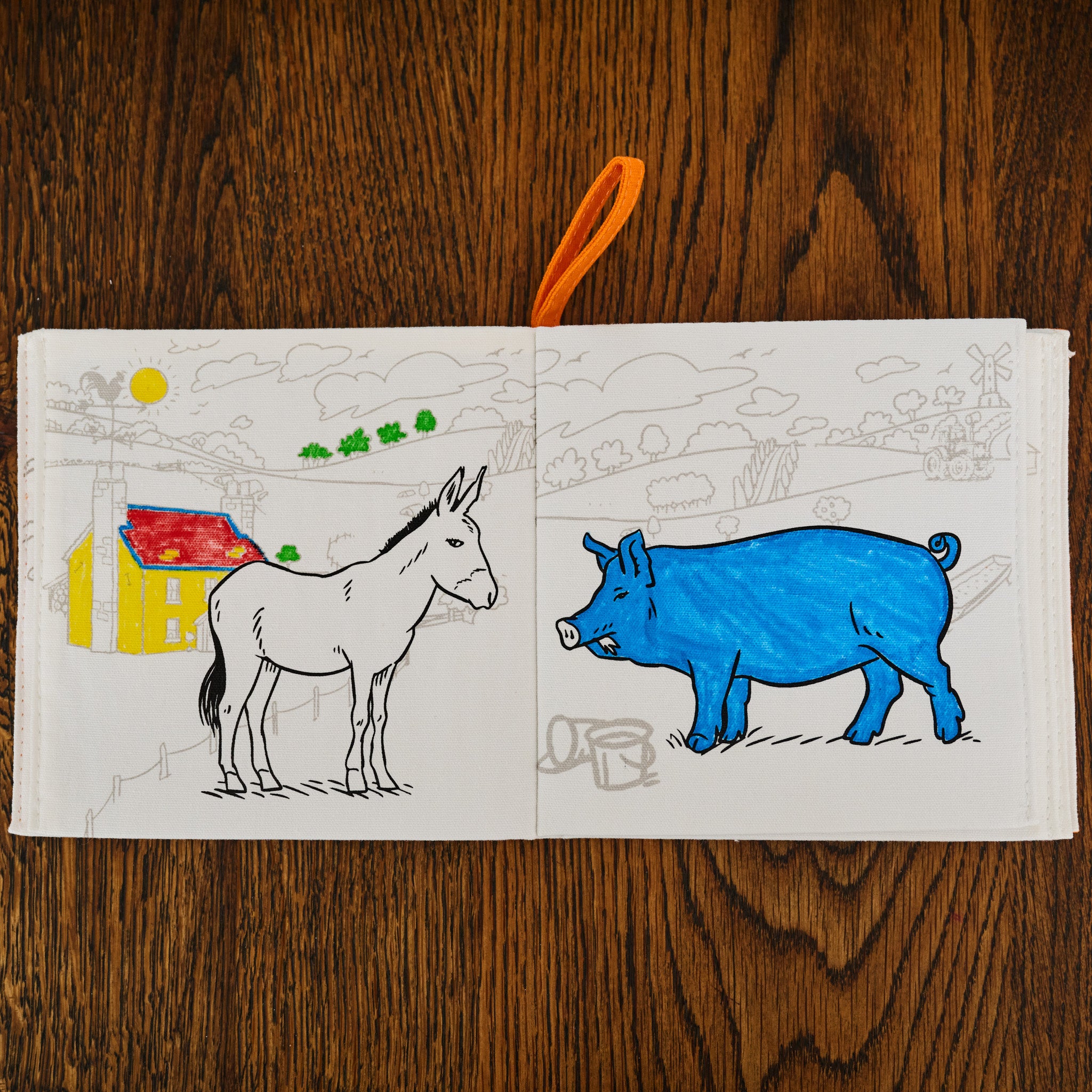 farmyard colour in book