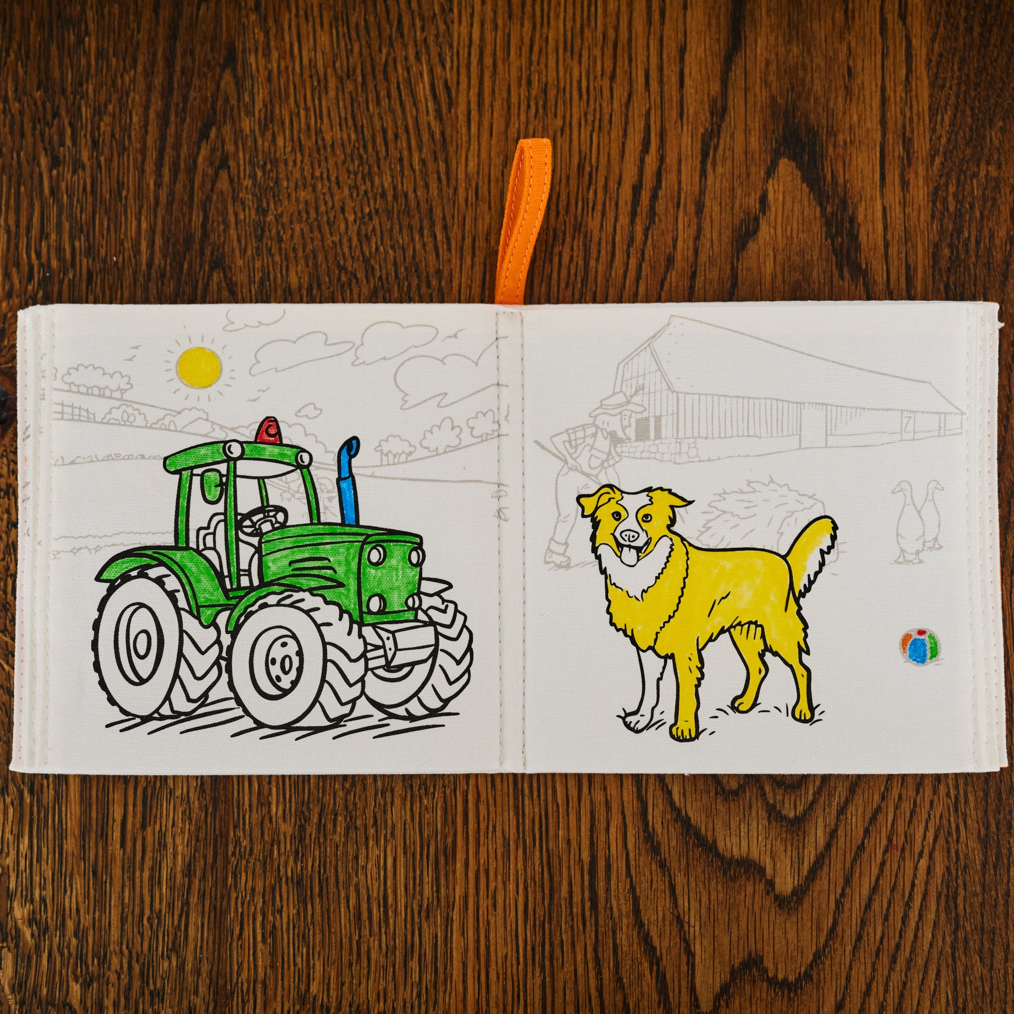 farmyard colour in book