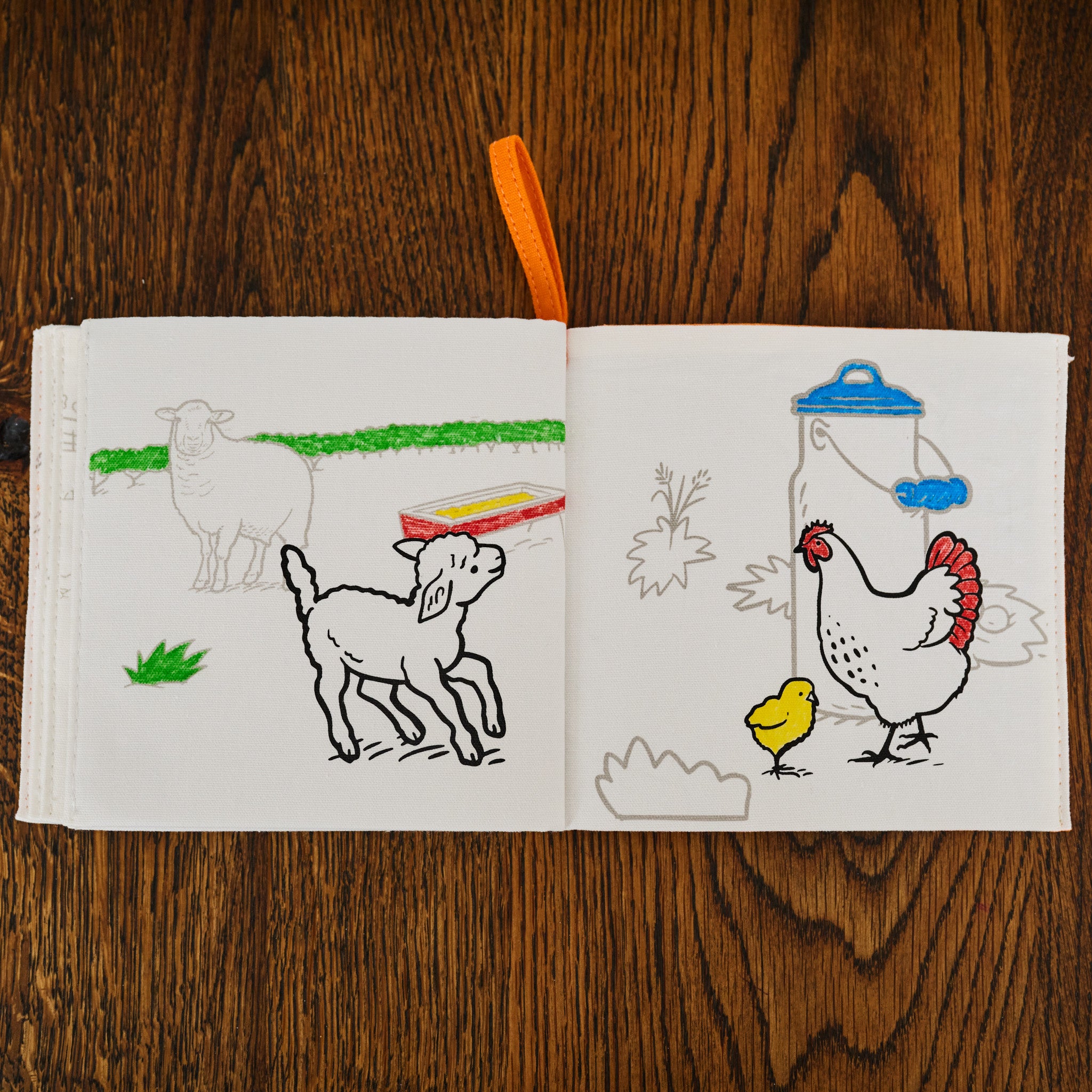farmyard colour in book