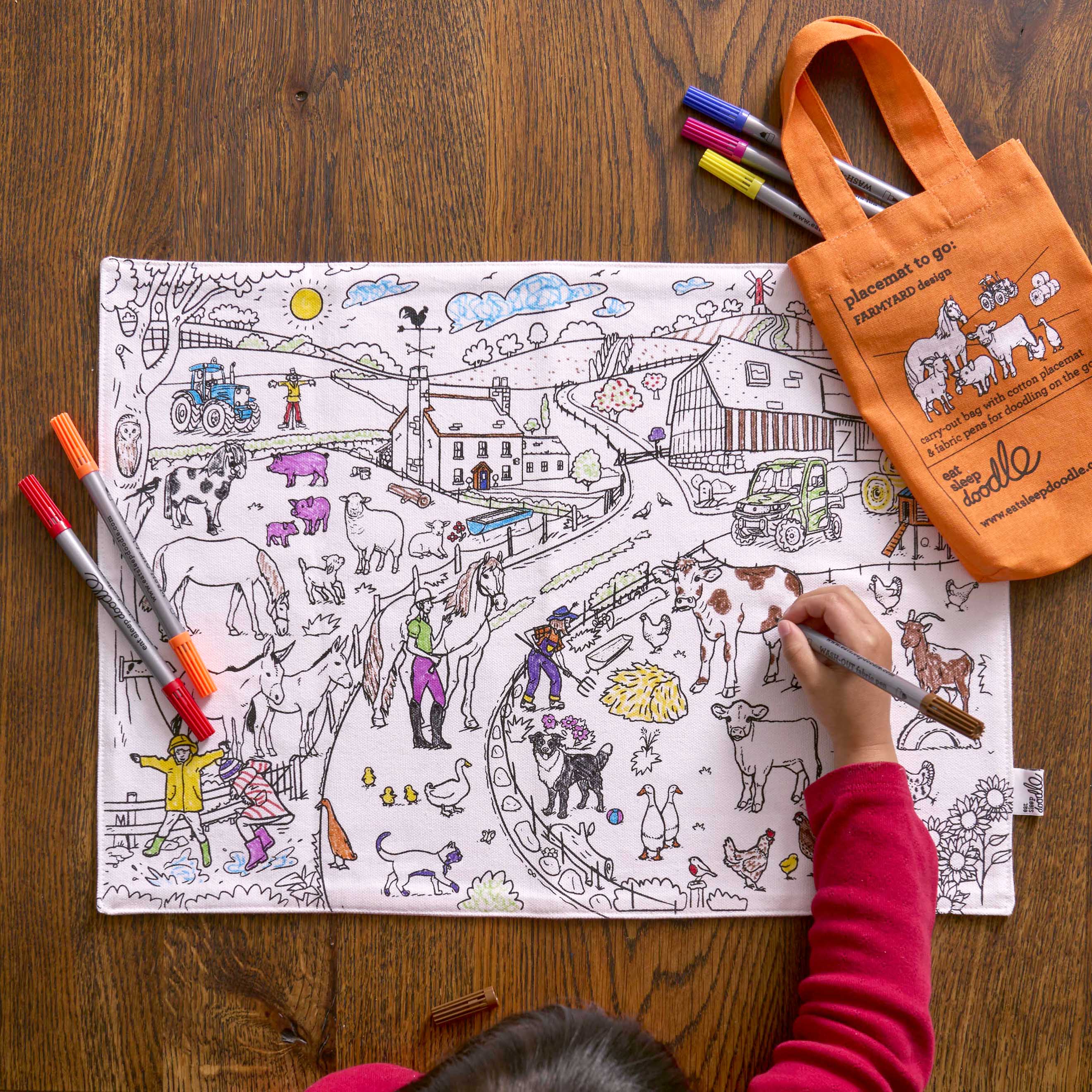 colour your own placemat gift bundle