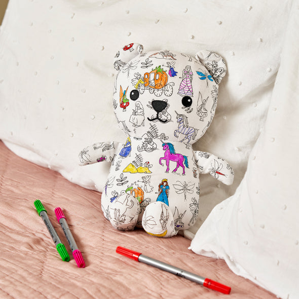 colour-in fairytale Artie Bear