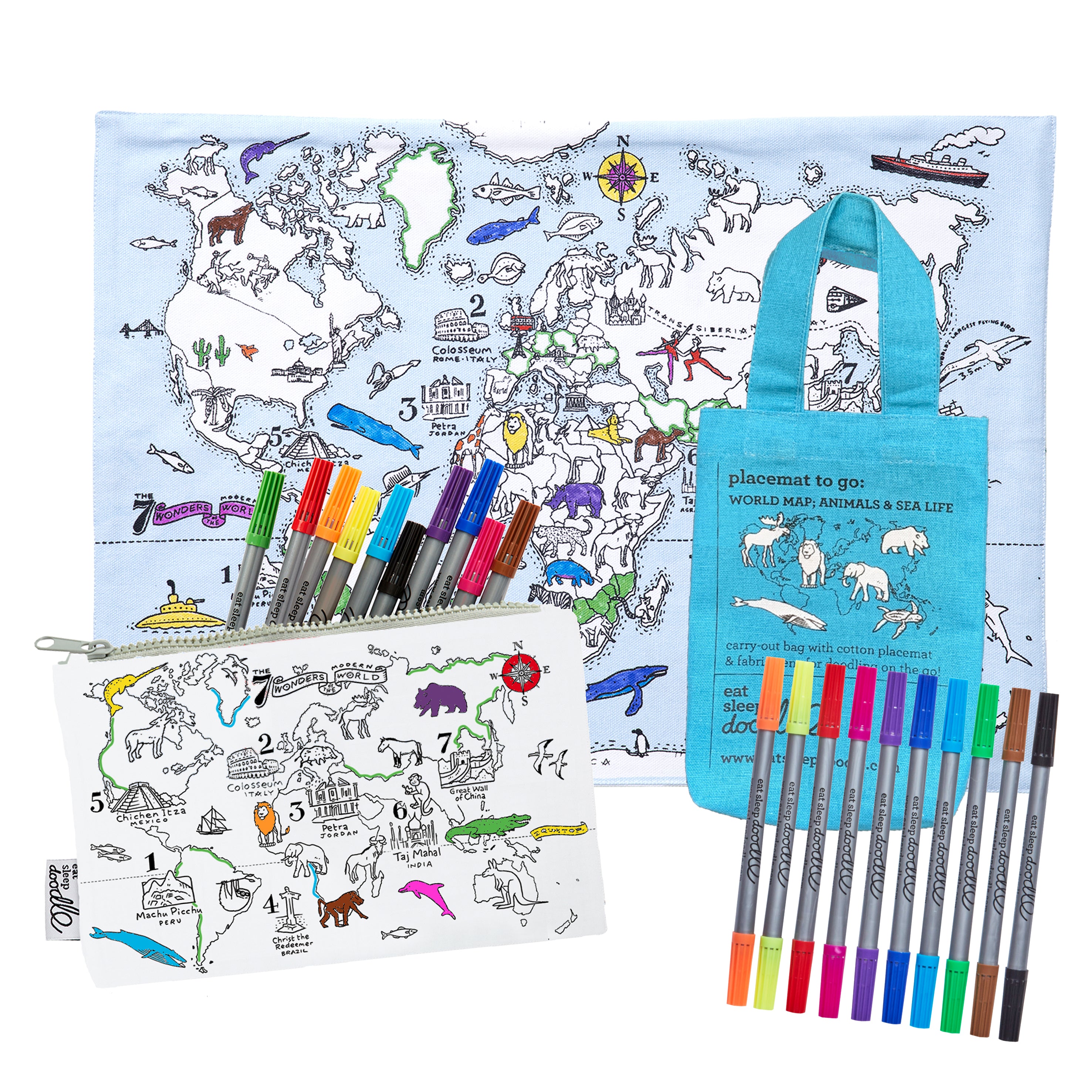 world map colour in bundle