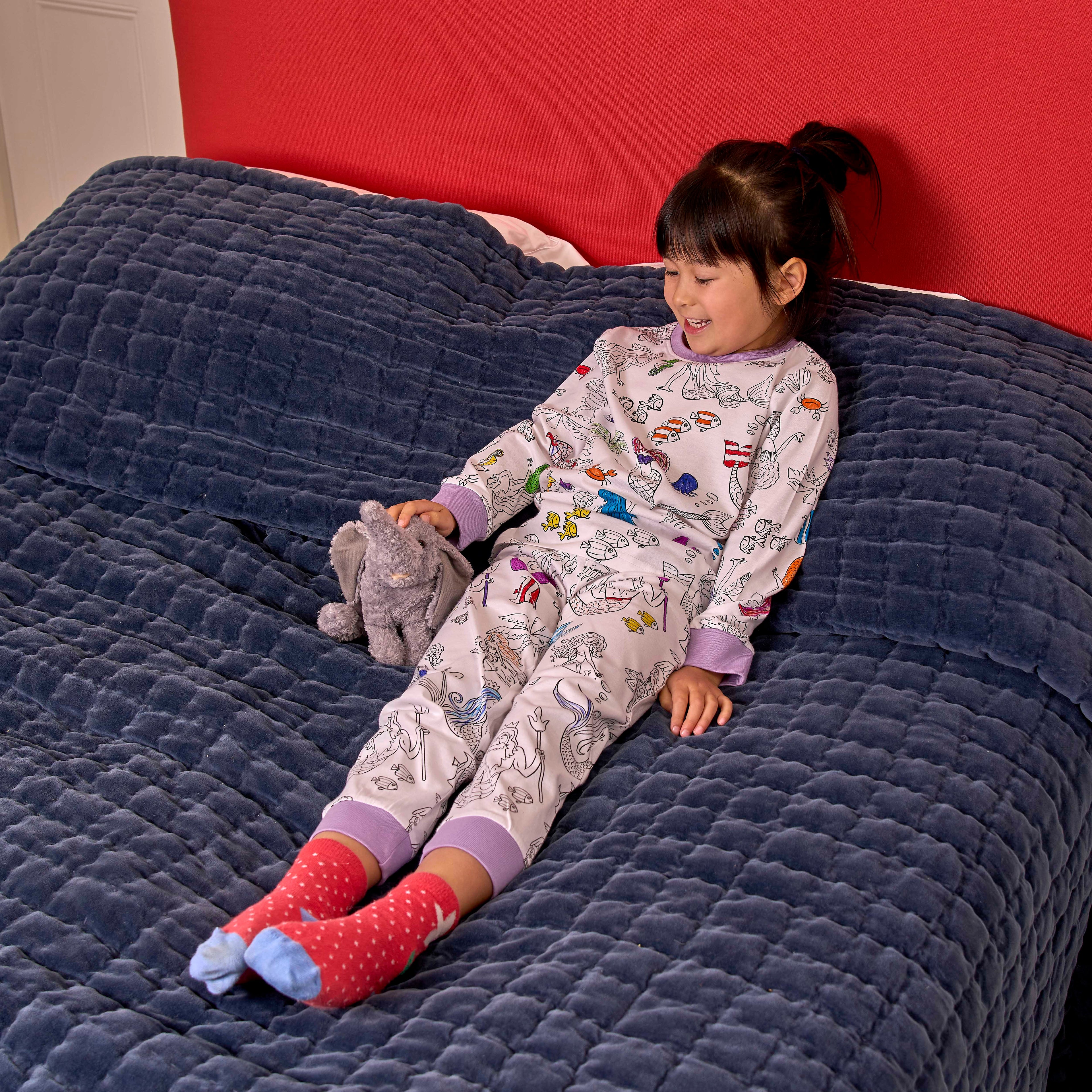 mermaid colour in pyjamas