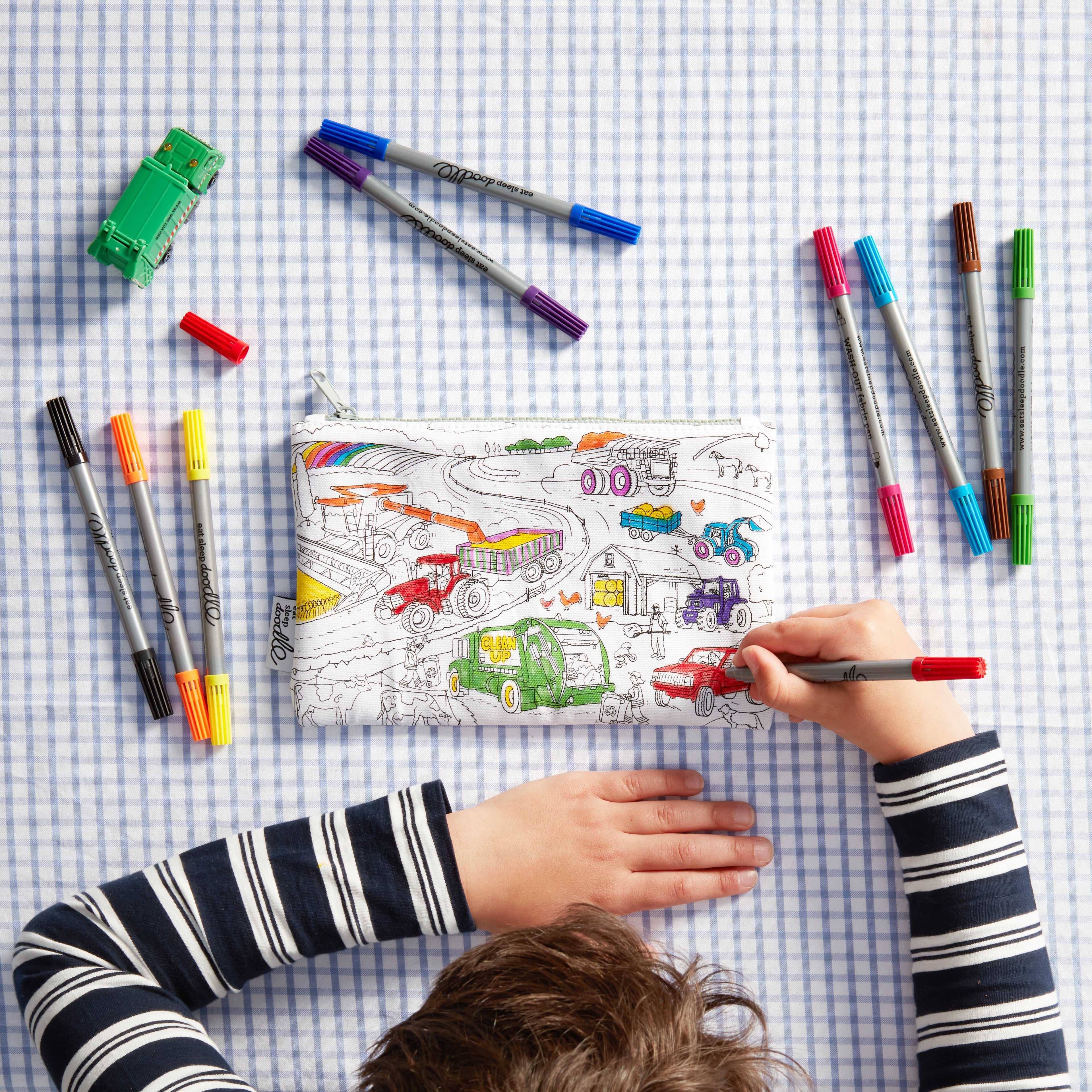 cars, trucks & tractors colour in bundle