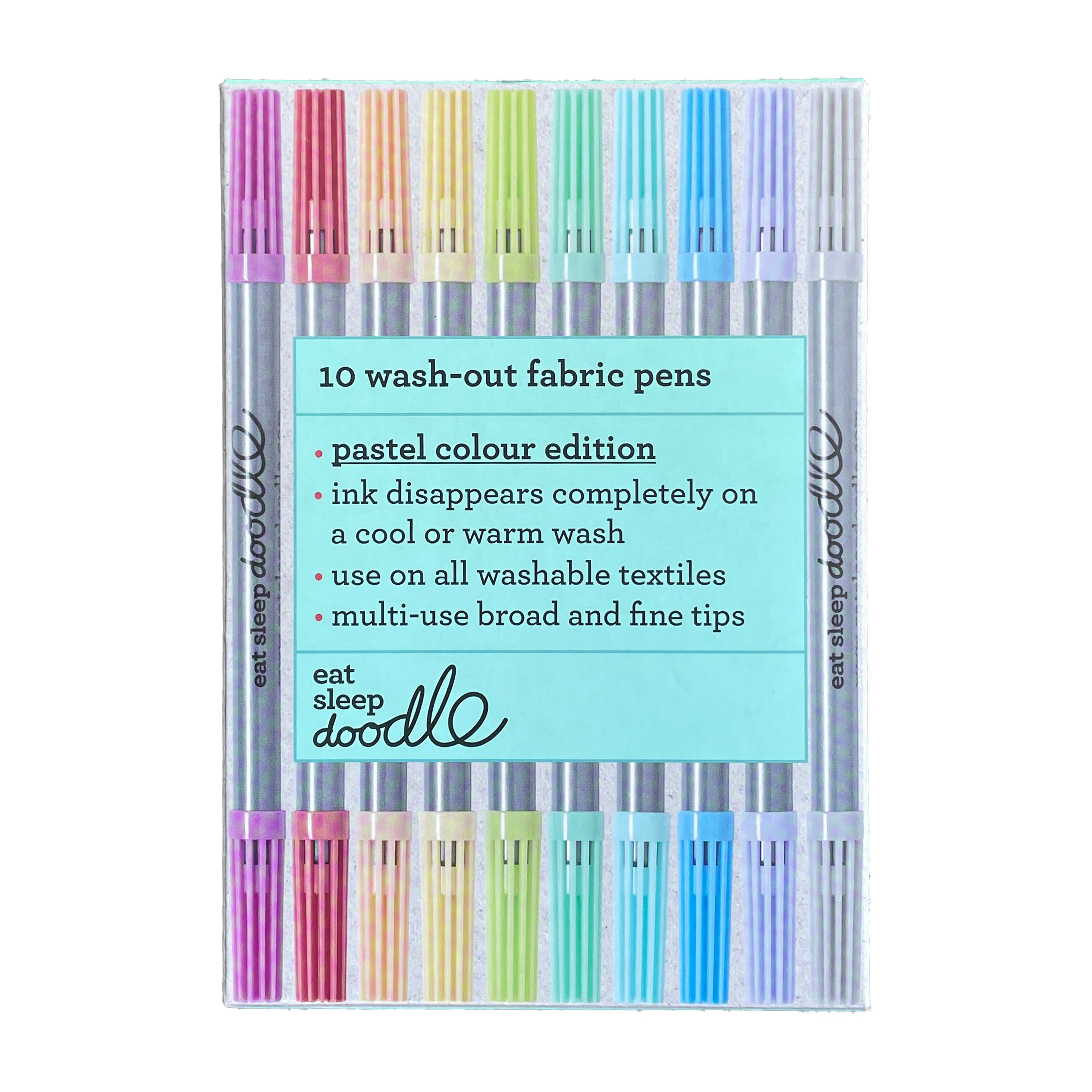 doodle wash-out pen set: pastel edition