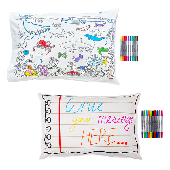 Customisable Cotton Pillowcase Bundle eatsleepdoodle