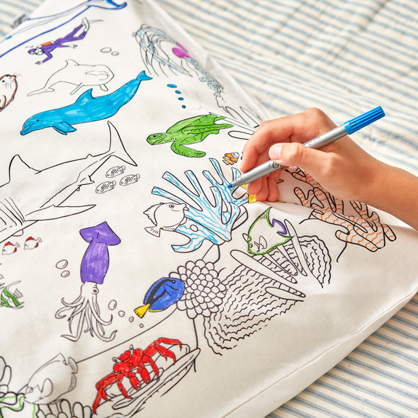 under the sea pillowcase - party pack of 10