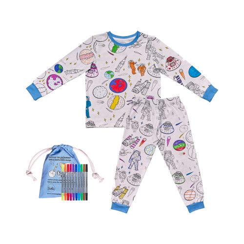 space explorer colour in pyjamas