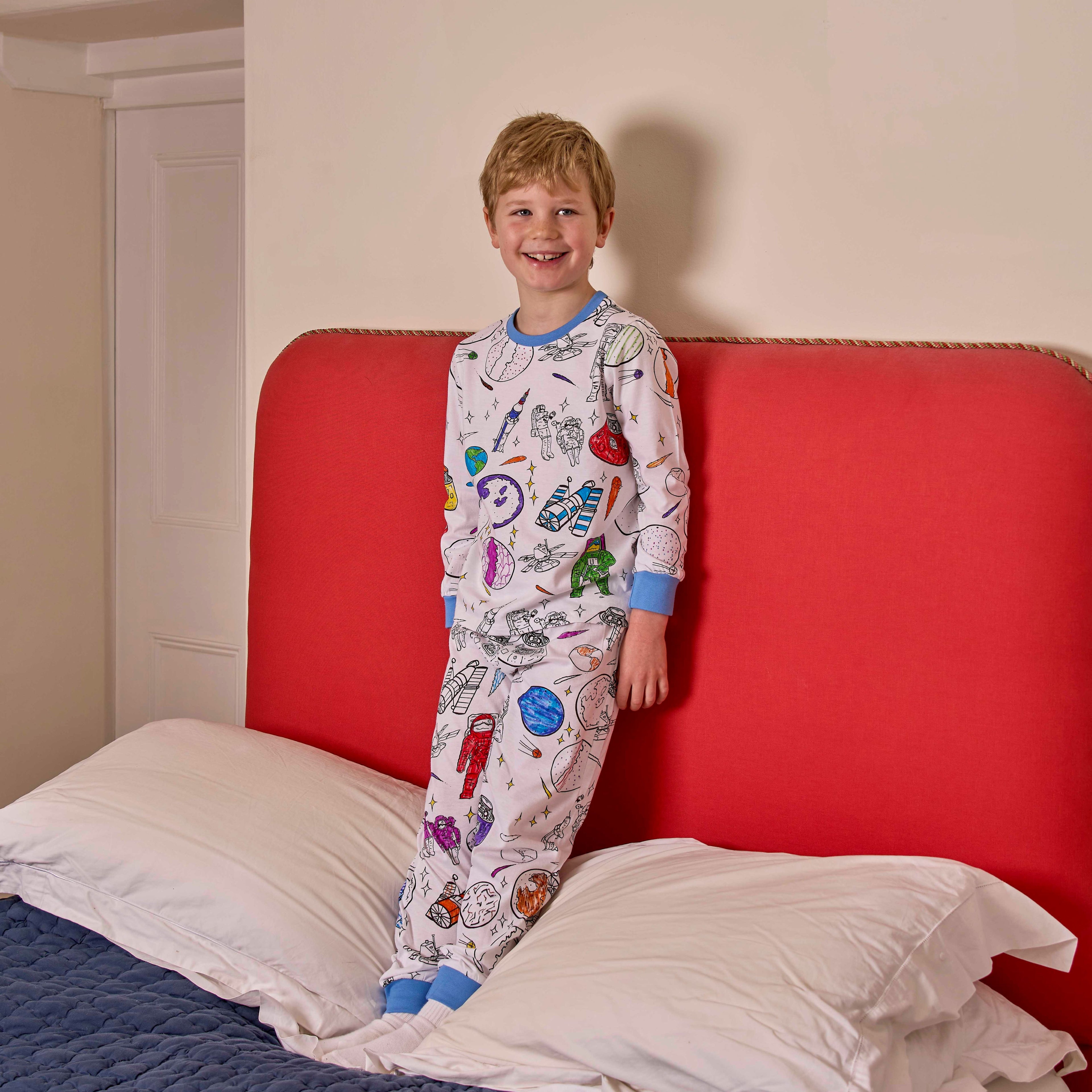 space explorer colour in pyjamas