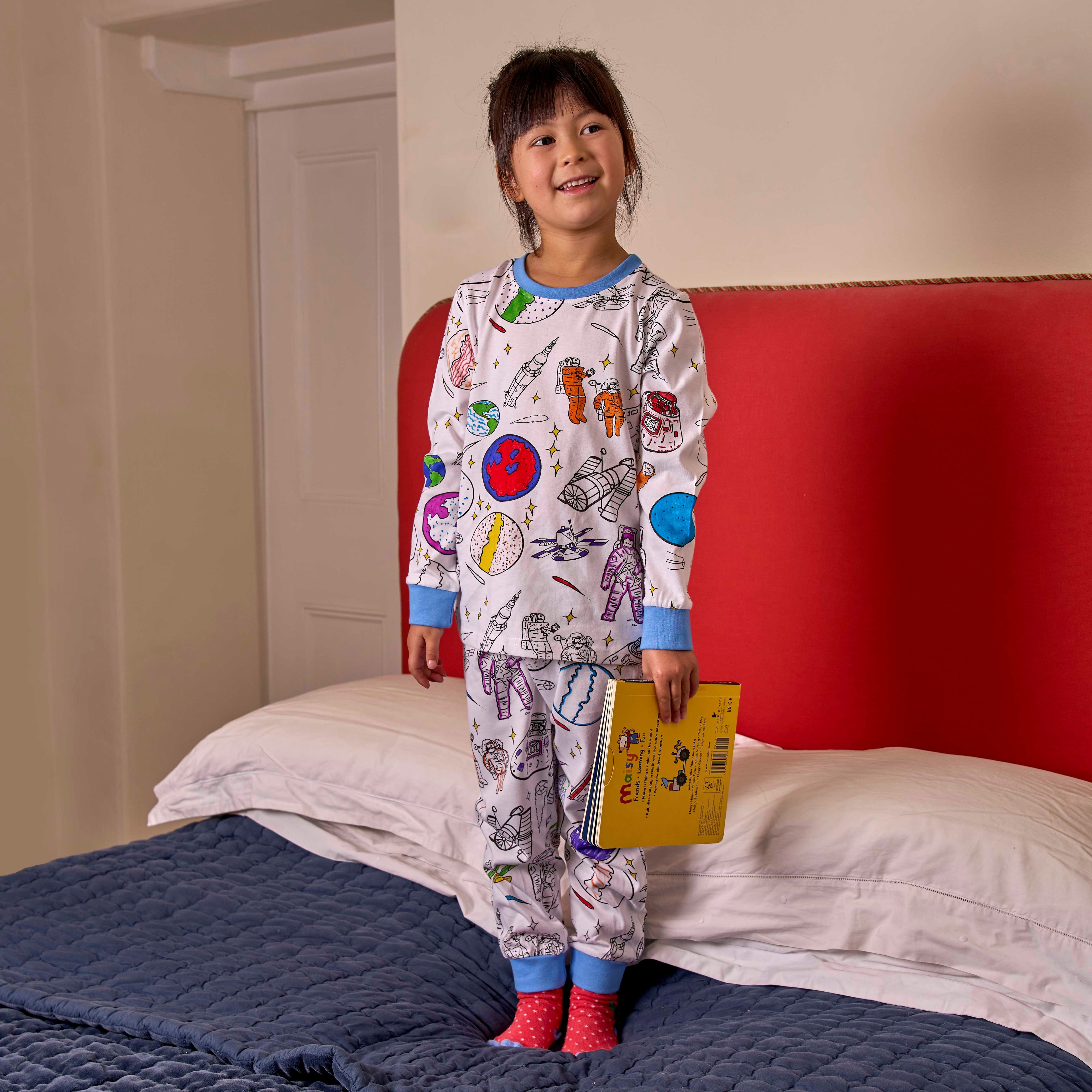 space explorer colour in pyjamas
