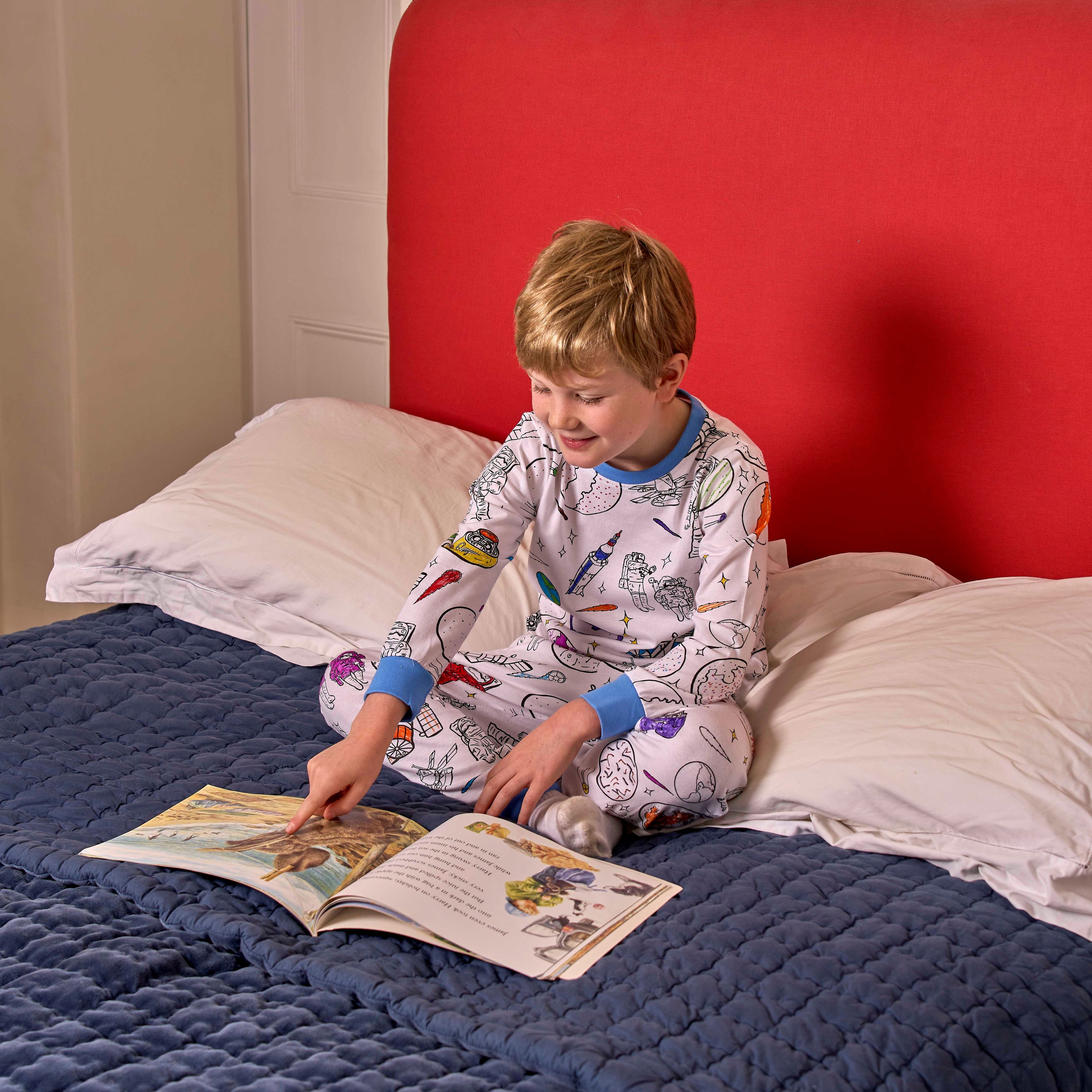 space explorer colour in pyjamas