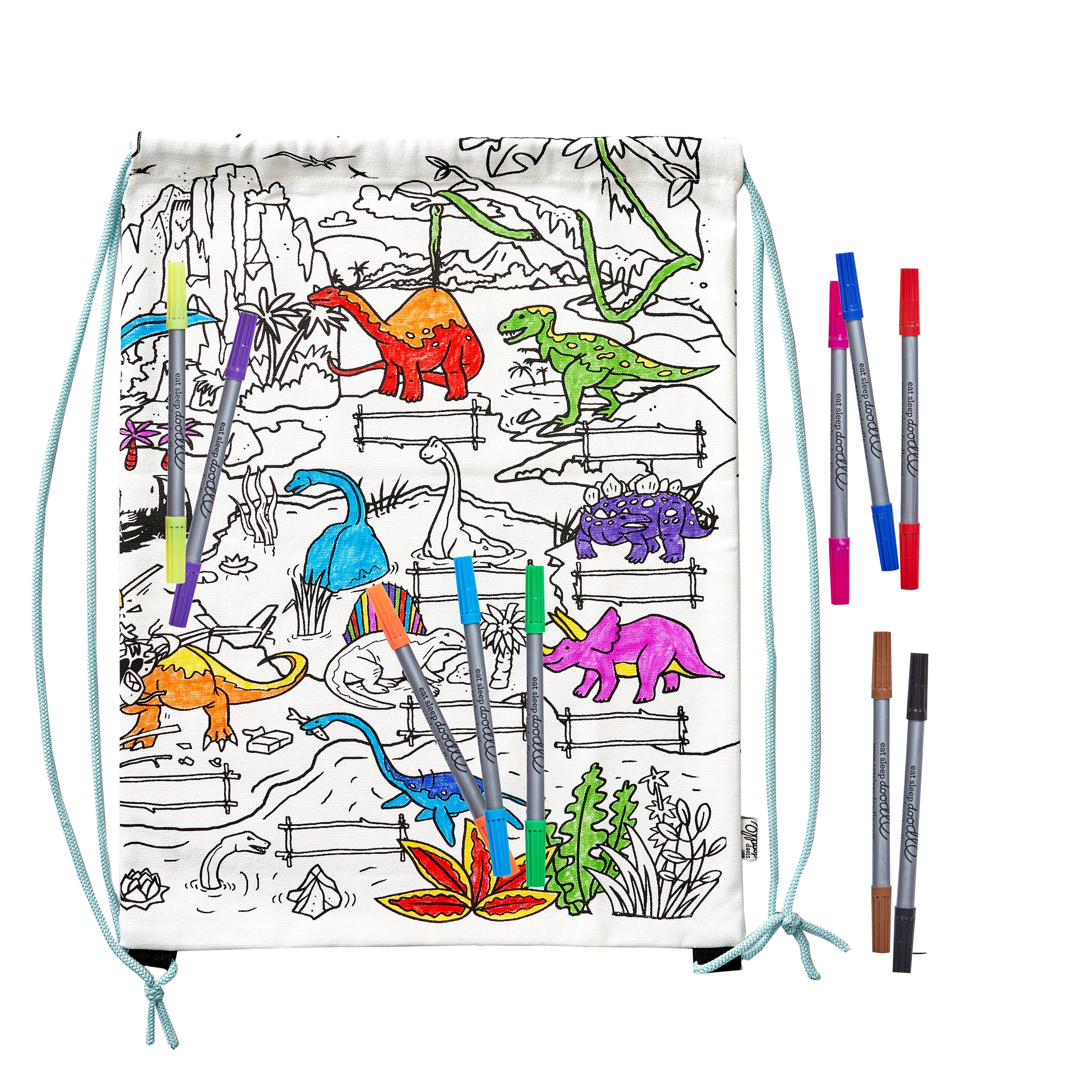 colour in dinosaur backpack for boys and girls christmas