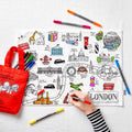colour your own map of london gifts for kids under 10
