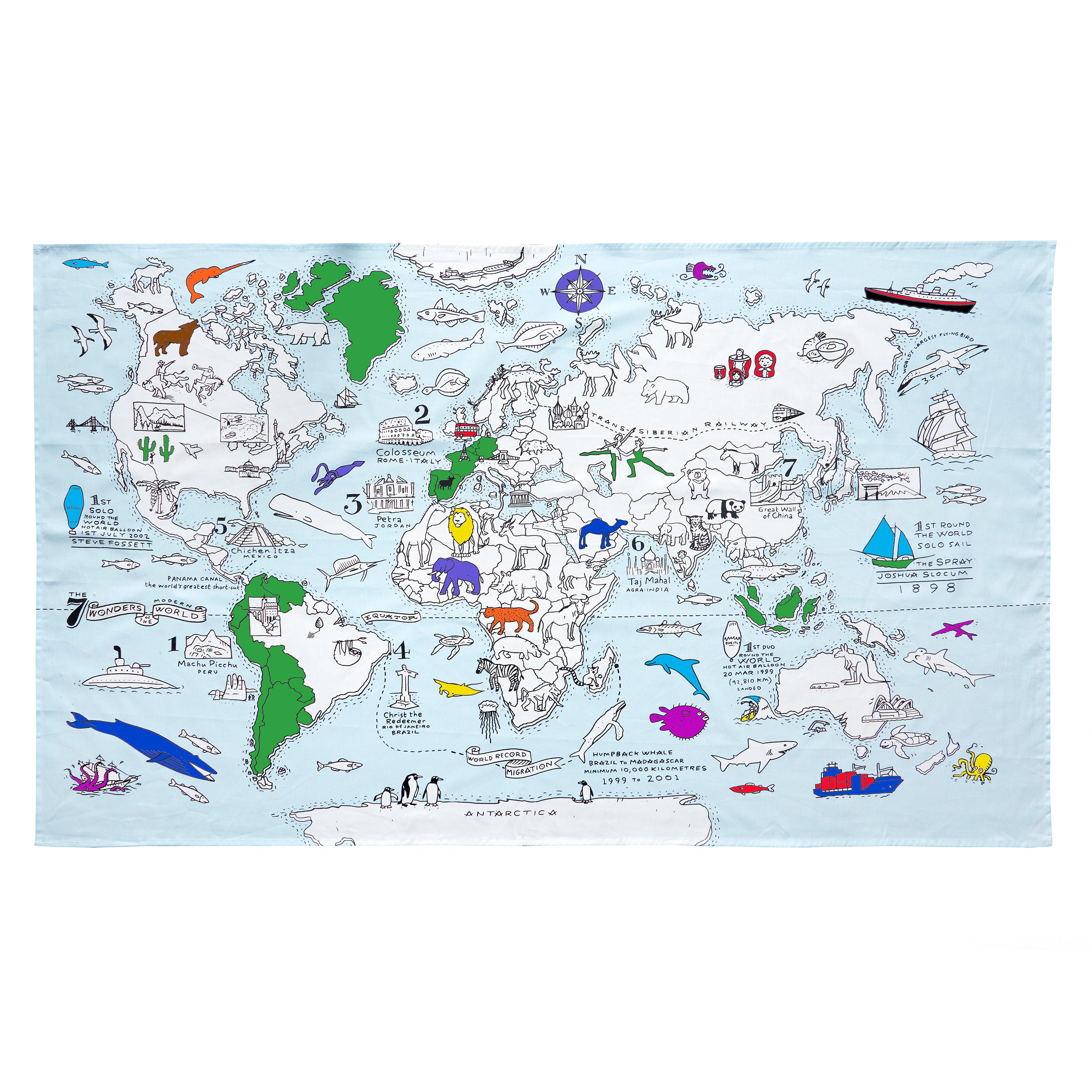 Colour In Map | Family Gifts | eatsleepdoodle